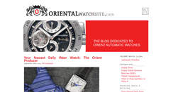 Desktop Screenshot of orientalwatchsite.com